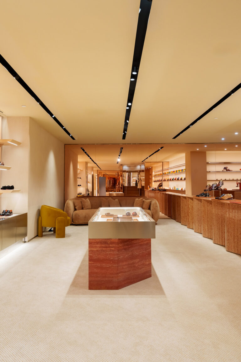 Santoni flagship store interior photography Madison Avenue New York City Sara Pettinella
