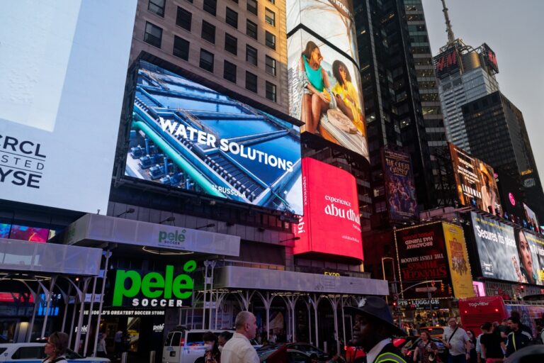 Russula Sign Times Square